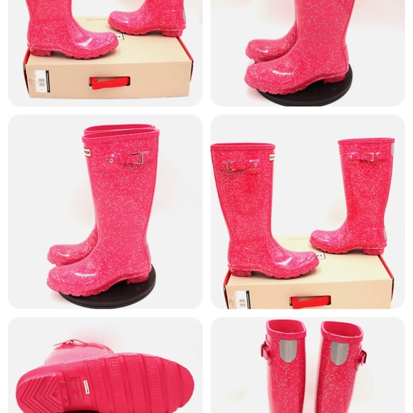 Girls Hunter Boots Glitter - Picture 2 of 6